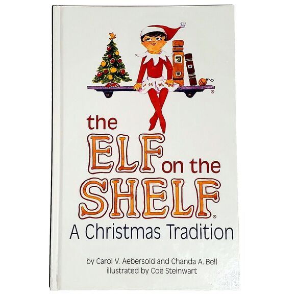 Elf On The Shelf GIRL Blue Eyes Brown Hair Christmas Tradition Book In Box READ - Picture 1 of 9